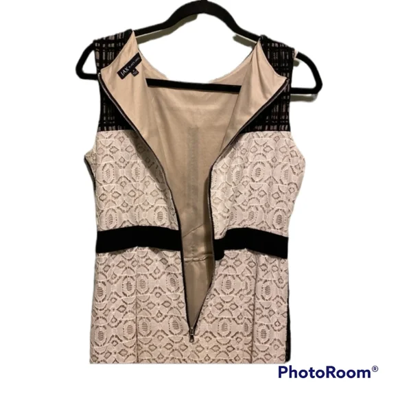 JAX black label Color block Lace Overlay Cocktail dress |8 - Picture 6 of 9